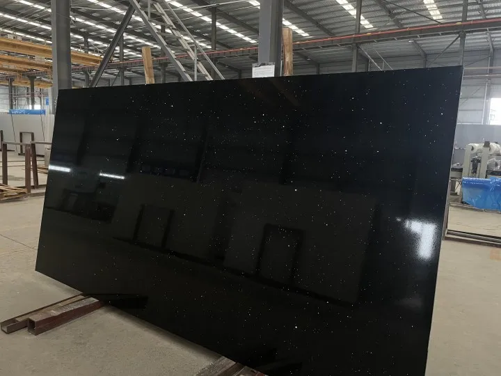 Оптовая продажа черная галактика искусственная глазурованная мраморная плита настенная плитка полированная для современной виллы от китайского завода