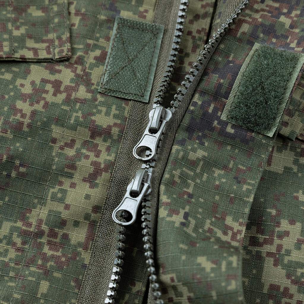 Custom Russian Green Jungle Digital Camo ACU Tactical Combat Uniform Set in Durable 230g/m² TC 65/35 Ripstop Jacket and Pants