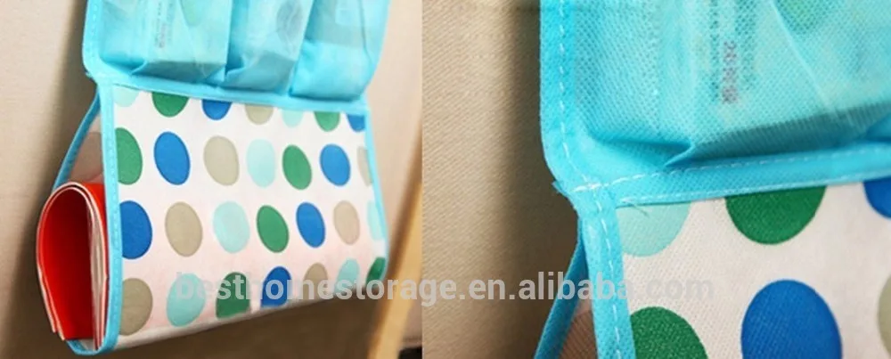 Printing Sofa Over Arm Rest Caddy Organizer Storage Bag Container Remote Control Holder Home Space Saving Helper [1 PC Random C