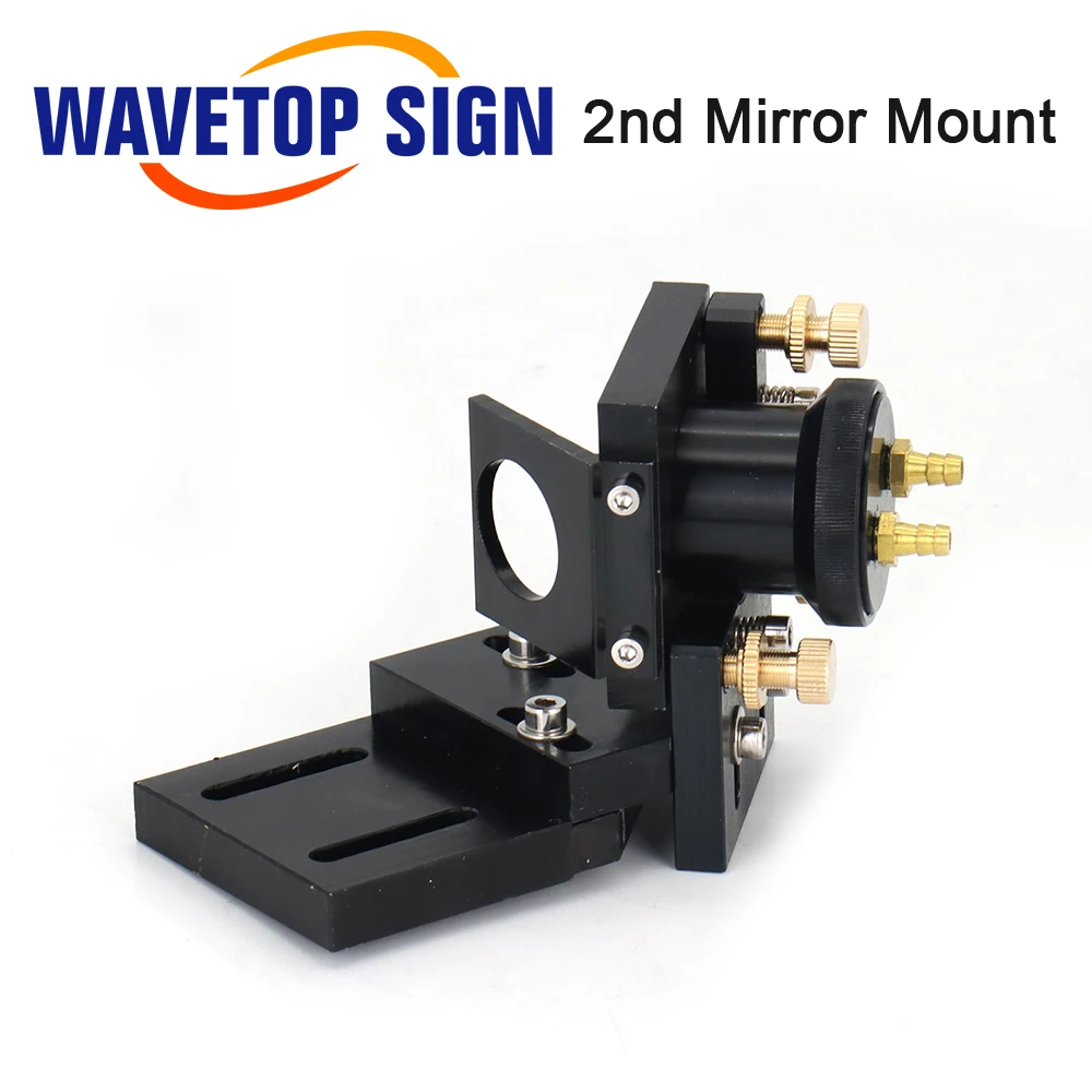 WaveTopSign CO2 Laser Head Set with Water Cooling Interface Mirror 30x3mm Focus Lens 25x63.5mm for Water Cooling Laser Machine
