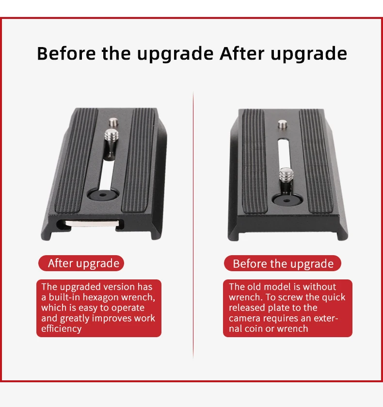 Coman new product BMQ5S wholesale factory lightweight quick release plate compact