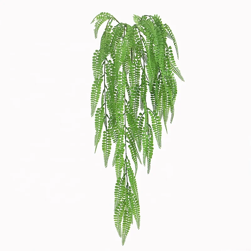 110cm long plastic hanging boston fern plant bush good for wall hanging decoration
