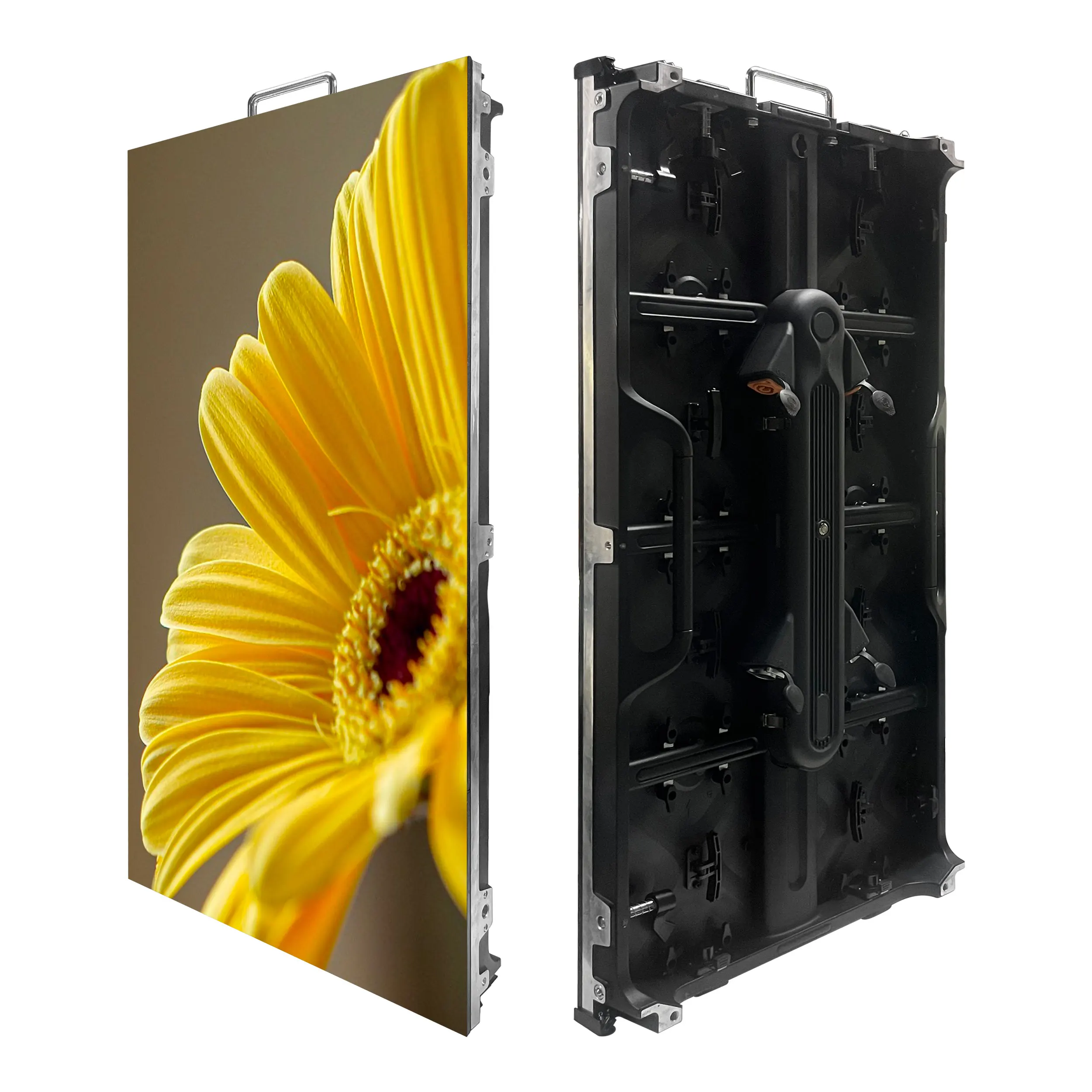 die cast aluminum cabinet plug and play hard connection P2.6 500x1000mm rental video wall for indoor concert stages