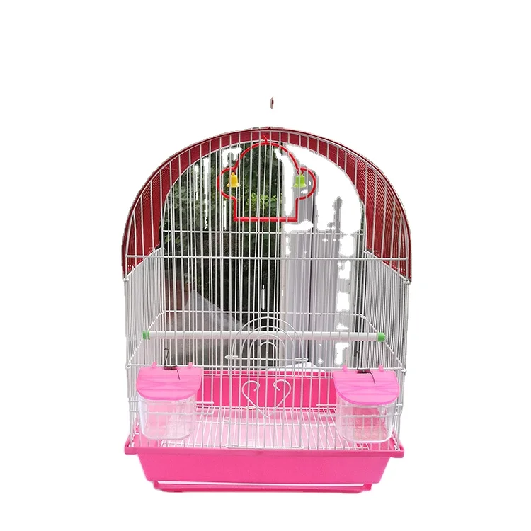 Parakeet Parrot Bird Cage Pet Wire Rectangular Small Cage for Small Birds and Canaries Rekord Equipped Feeders