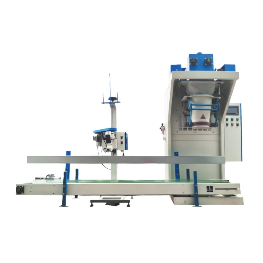 10kg 15kg 25kg Weighing Packaging Machine Maize Corn Meal Mill Wheat Flour Production Line Weigher Filler Woven Paper Bag Sleaer