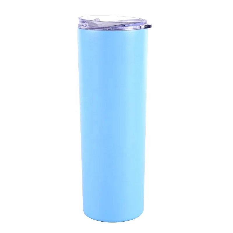 Wholesale travel 20oz double walled stainless steel insulated vacuum coffee skinny tumbler cups powder coating