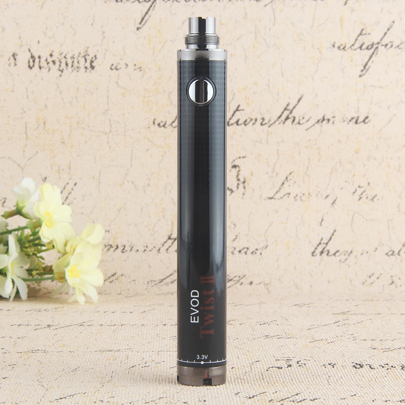 
EVOD Twist 2 1600mah Electronic Cigarette EVOD Twist Variable Voltage Battery 3.3-4.8V E Cig 