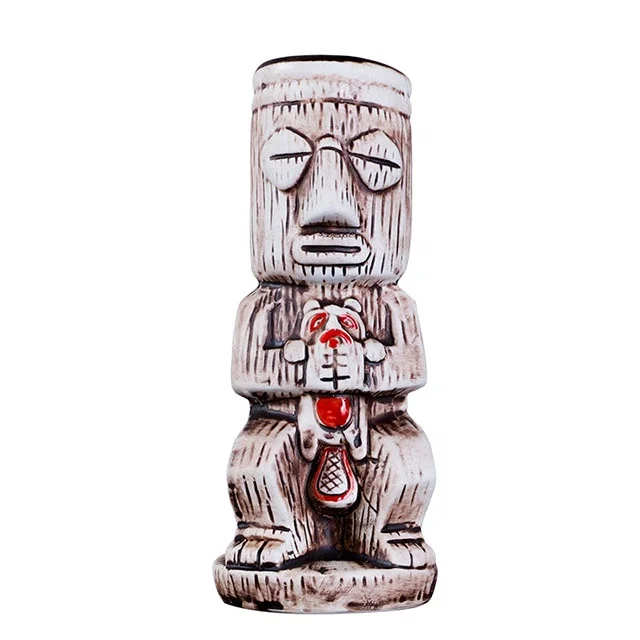 Creative Wine Sippy Cup Unique Hawaii Hand Made Ceramic Cups Bar Tiki Mug Cocktail