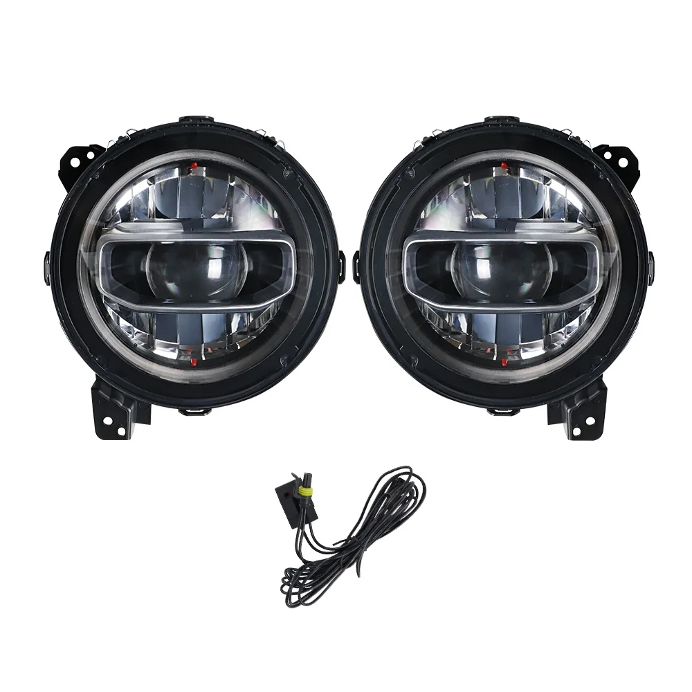 9-дюймовые фары дальнего света DRL для Jeep Wrangler JL JLU JT Rubicon 2018-2023 E24 E-Mark сертификат