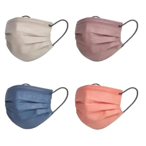 Three Layer Medical mask 50 Pcs Breathable Non Woven Melt Blown Filter Civilian masks Morandi Color Mask