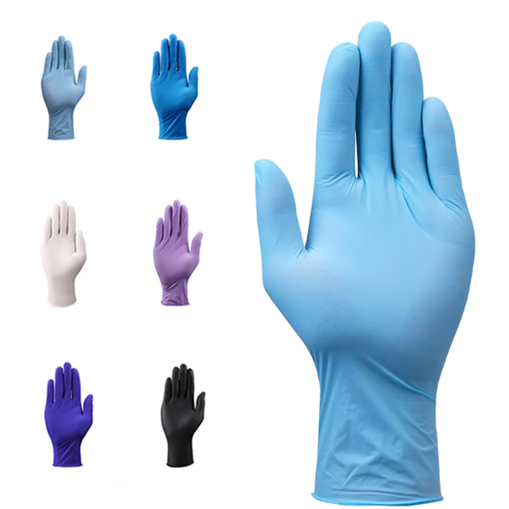 High Quality Nitrile Tattoo Gloves Beauty Salon Gloves Blue 3Mil Disposable Nitrile Gloves 100 Pcs Box Powder Free