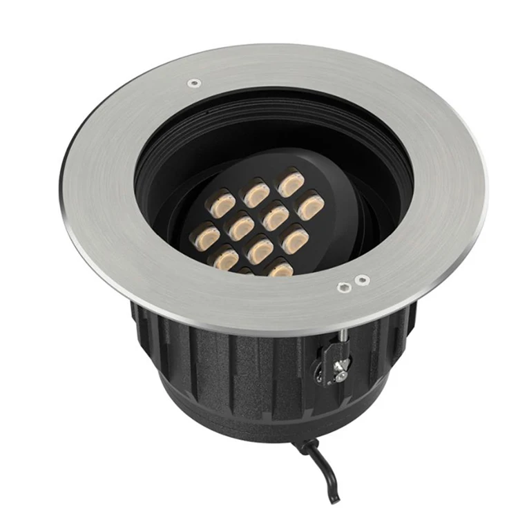 New product mini dmx rgb light IP67 recessed step outdoor pool driveway underground spotlight floor lamp led inground uplight