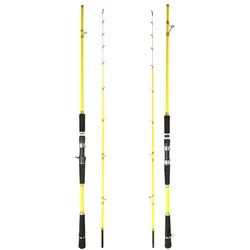2.1m 2.4m Hard Casting handle straight handleFishing Rod Eva Handle Night Luminous Boat Fishing Rod