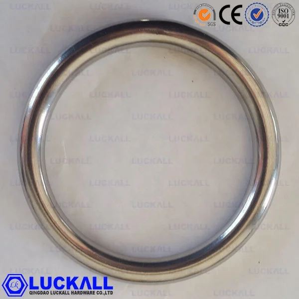 High Quality Stainless Steel 304 Polished Weldless O Round Ring Link Rigging