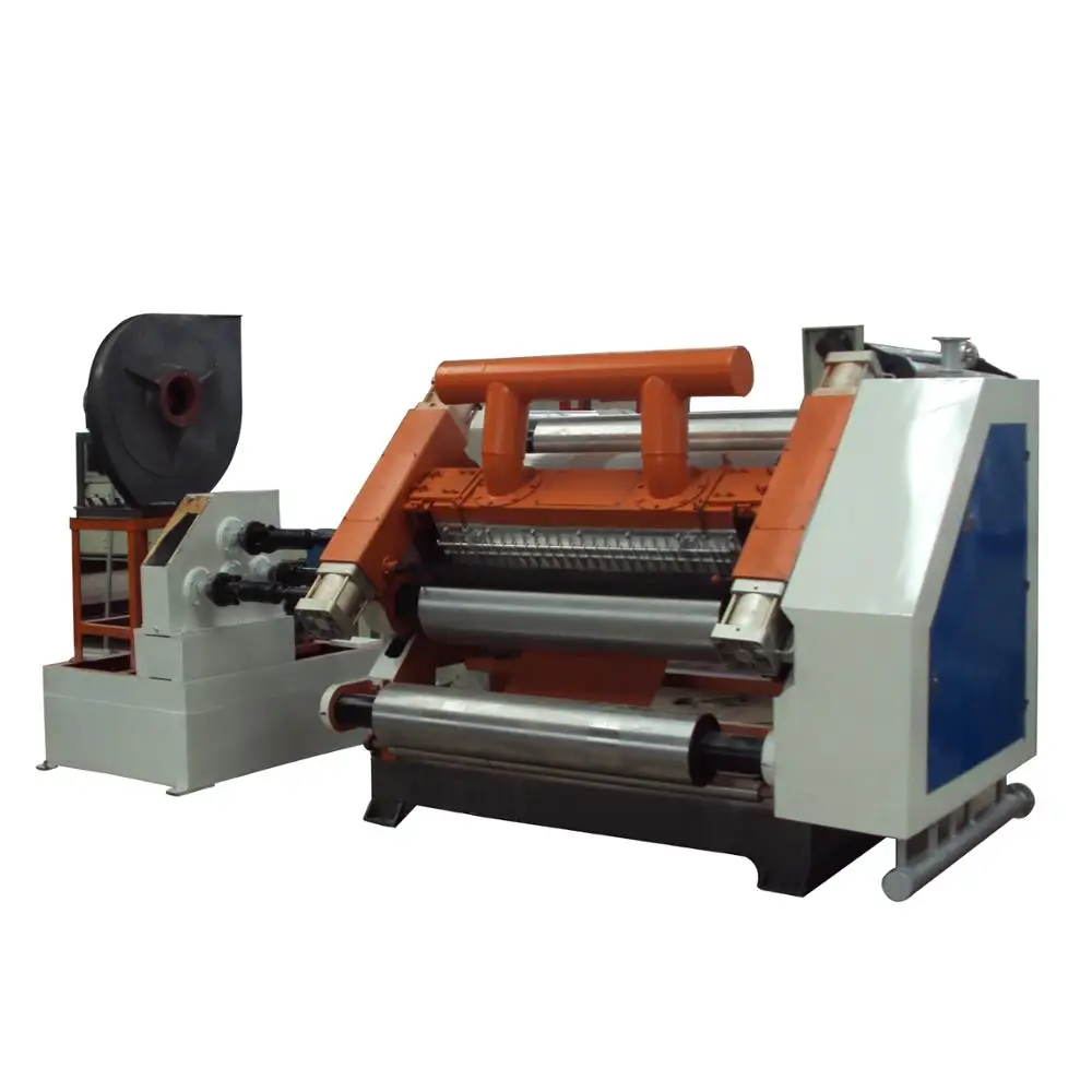  Fingerless Type Single Facer Corrugados Cardboard Carton Box Machine for
