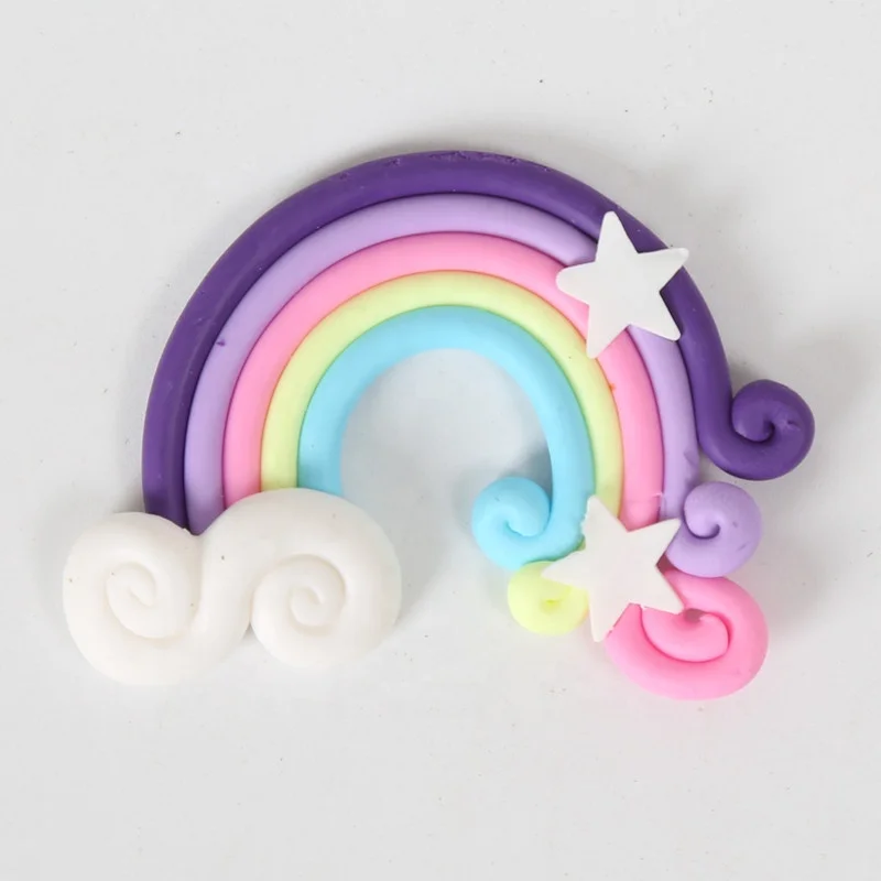 Wholesale Colorful Small Rainbow For Happy Birthday Cake Topper Wedding Cake Decoration