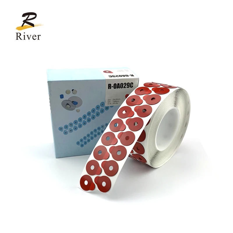 High Quality 24*30mm Red Optical Eyeglasses Processing Polishing Glasses Lens Blocking Pads