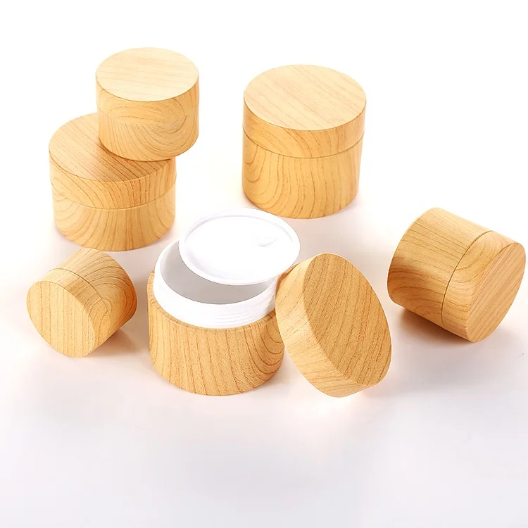 Water velvet water dragon bone compound capsule container,double-walled thick-walled bamboo color lid plus chocolate bean can