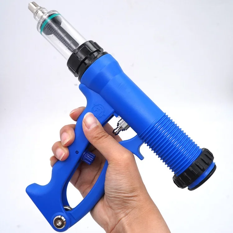 Veterinary Equipment Automatic self-filling Syringe Plastic Continuous Medicine Drencher Gun Veterinary Automatic Drench Guns