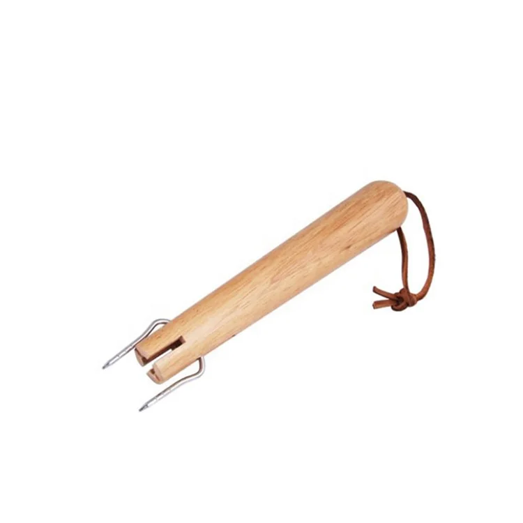  Телескопическая вилка для барбекю с деревянной ручкой