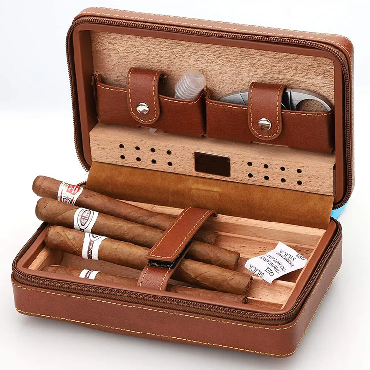 Custom shape acrylic cigar humidor display box with containers