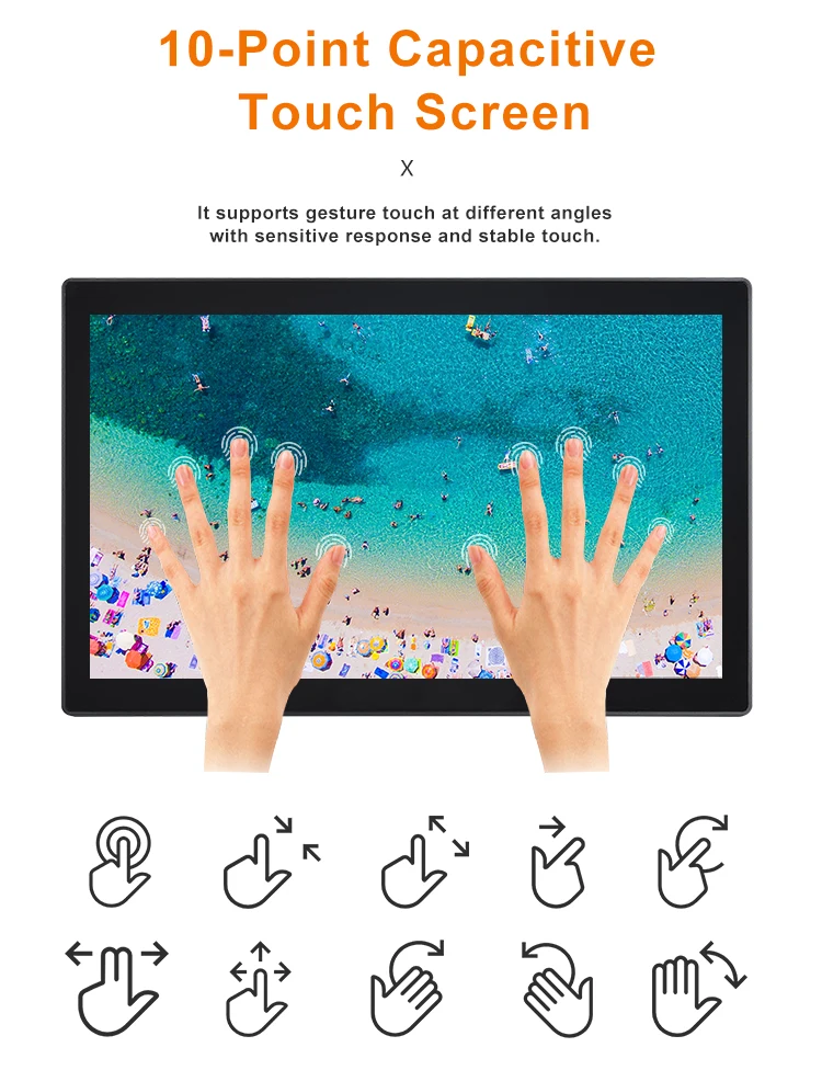 Professional 10 inch wall mount capacitive touch IPS screen POE NFC quad core android tablets & presentation equipment