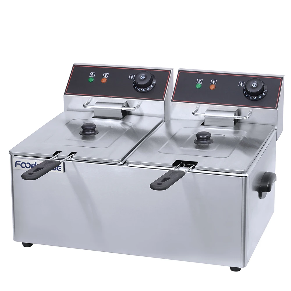Commercial Portable Deep Fryer for Sale Spiral Potato Temperature Sensor