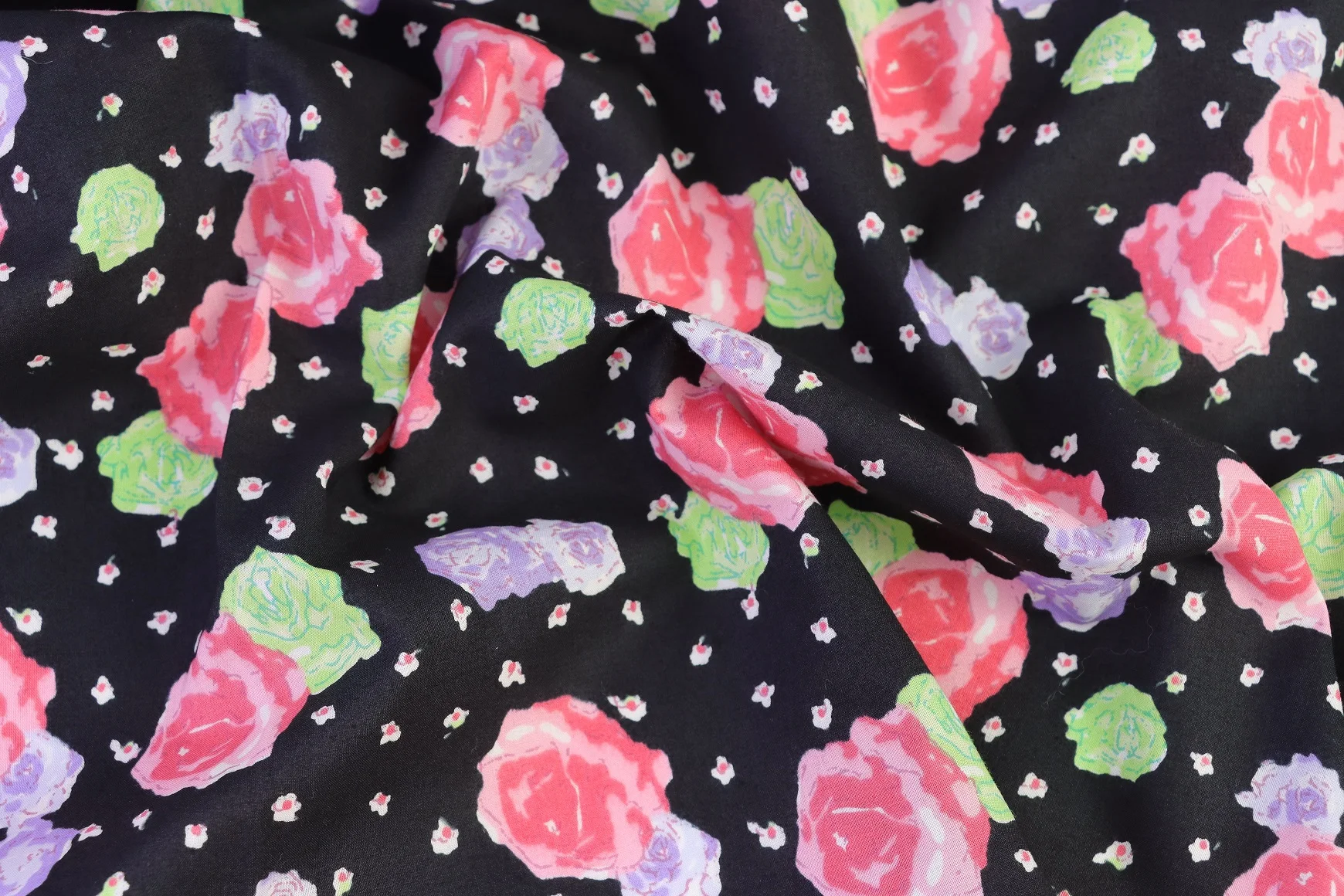 100%Cotton B417 Nano Cotton Print Fabric Textile Custom Design Plain Woven Fabric for Women for Cloth