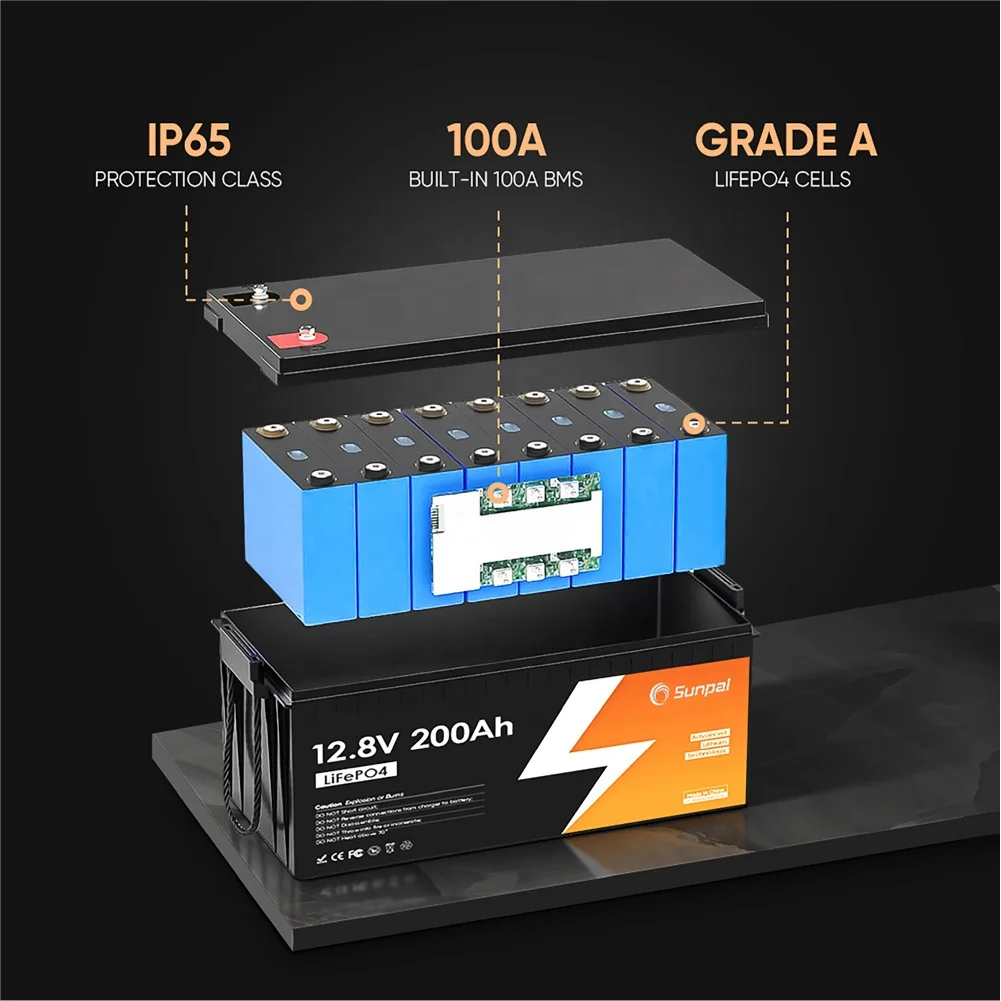 Sunpal Battery Solar Lithium 12V 180Ah 4kW Lifepo4 Battery Stock Ue