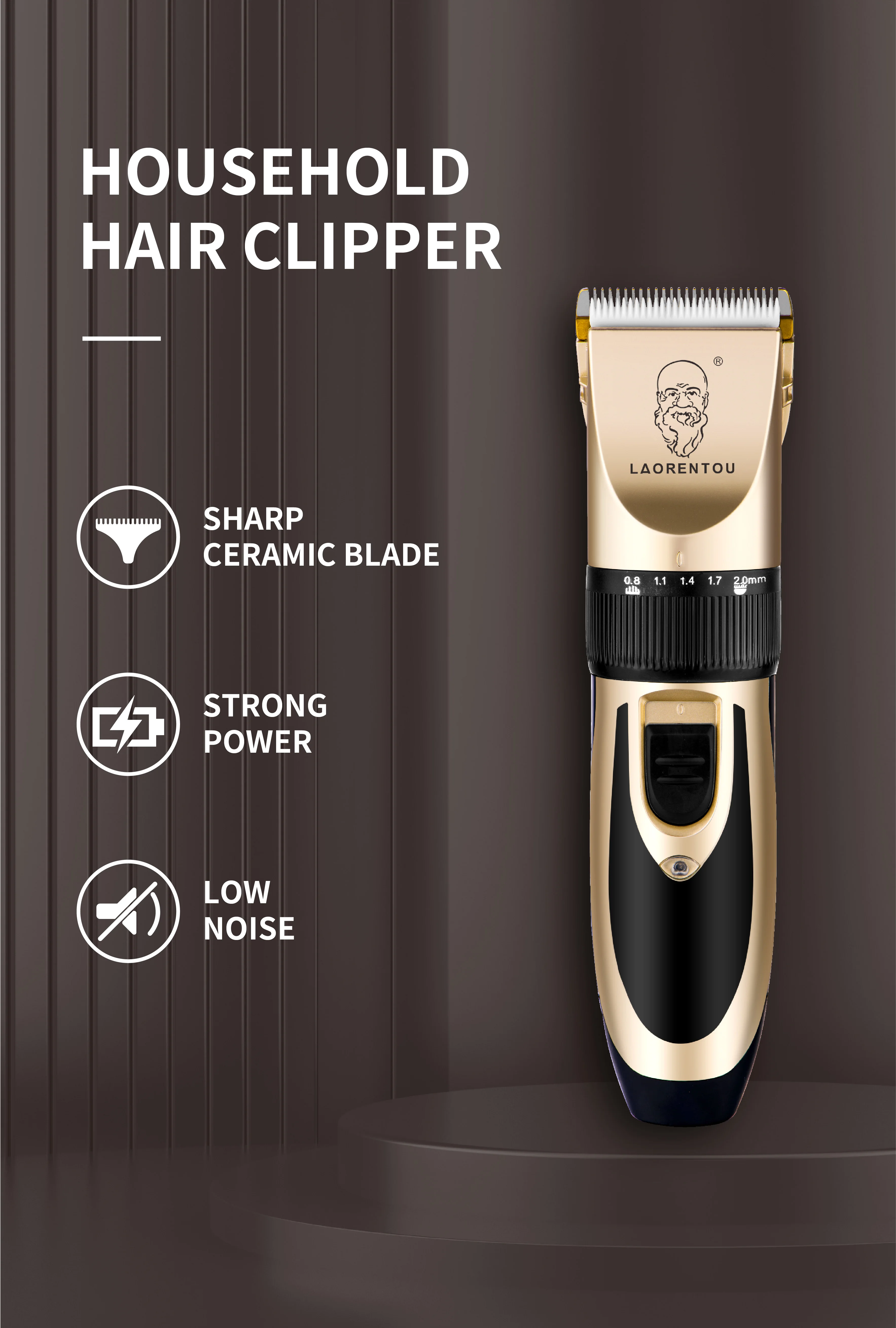 2022 новый стиль Высококачественная Мужская Беспроводная портативная прочная и перезаряжаемая профессиональная машинка для стрижки волос и триммер для дома