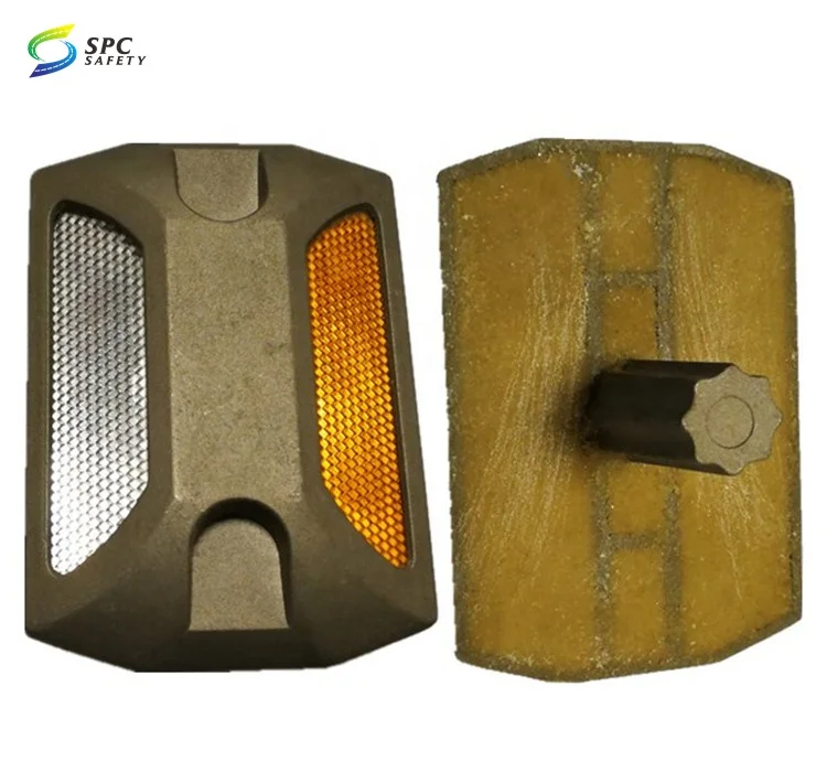 Cheap driveway traffic safety reflective sand filled road stud sign cat eye reflector raised Pavement aluminum road stud markers