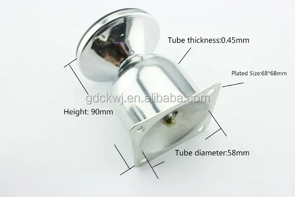 wholesale metal furniture modern style stainless steel chrome sofa feet chair feet sofa leg for sale