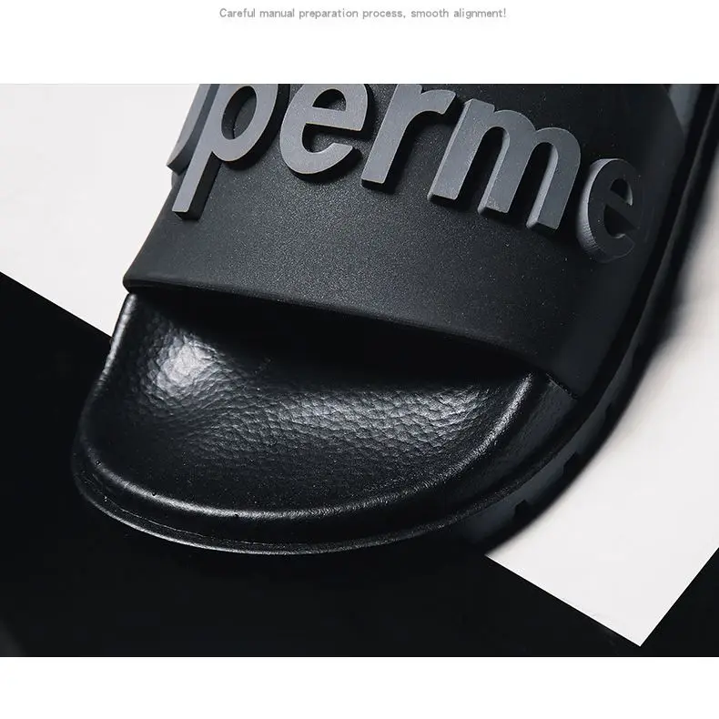 Custom High Quality Slides Men Air Rubber Slipper Male Sapatos Masculinos Usados Fatos Para Casamento Masculinos E Sapatos