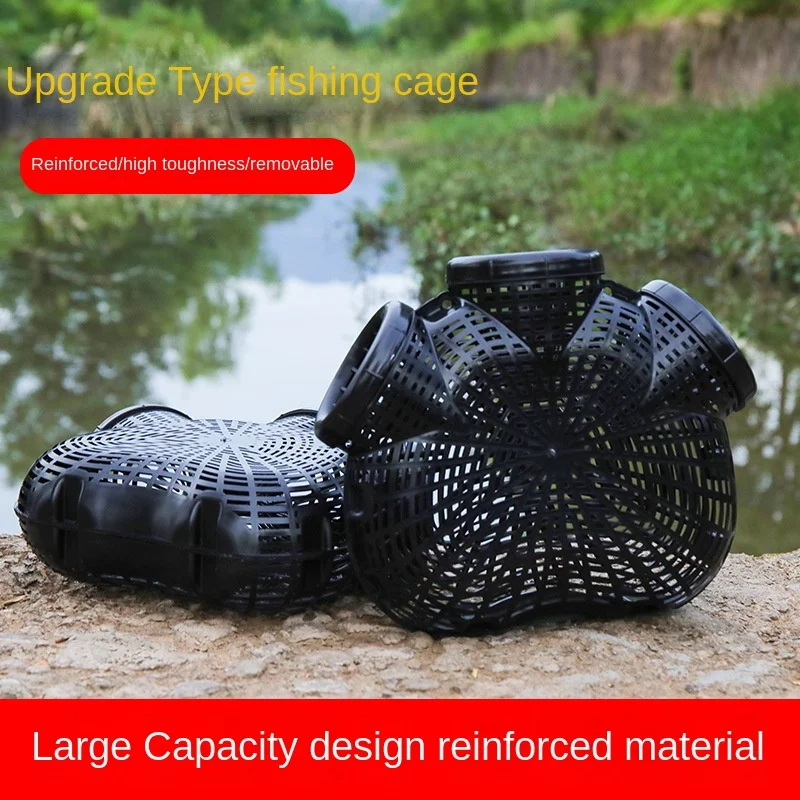 2022 New Wholesale Fishing cage Fish eel, loach and lobster crab Self-made inverted beard fishing cage artifact