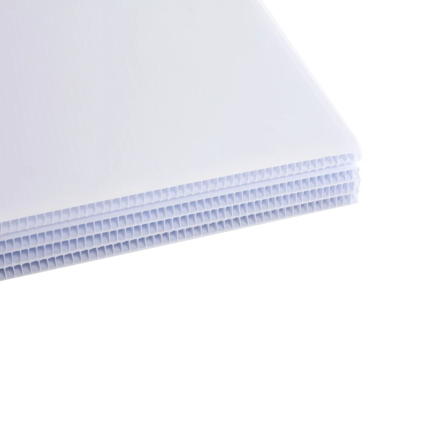 3mm 5mm outdoor pp hollow polypropylene corrugated plastic sheet correx poster board blank coroplast yard signs corflute signage