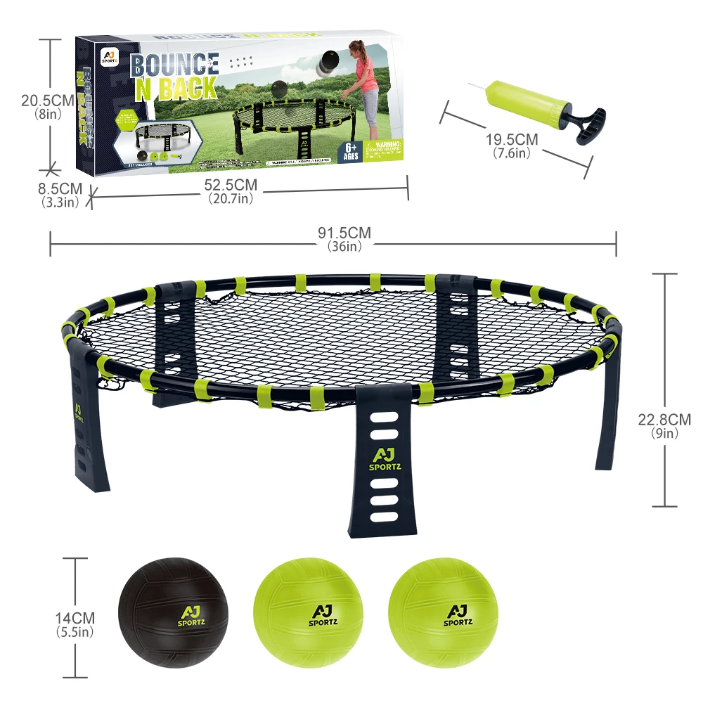 Customized Beach Ball Sports Roundnet Smash Ball Game Outdoor Spike Volleyball Set Summer Toys For Adults