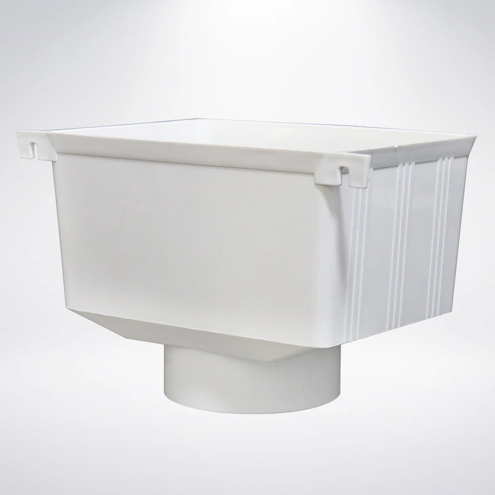 pvc pipe fittings  accessories downspout Drop Outlet for Roof Rain Drainage PVC Gutter fittings  75  110