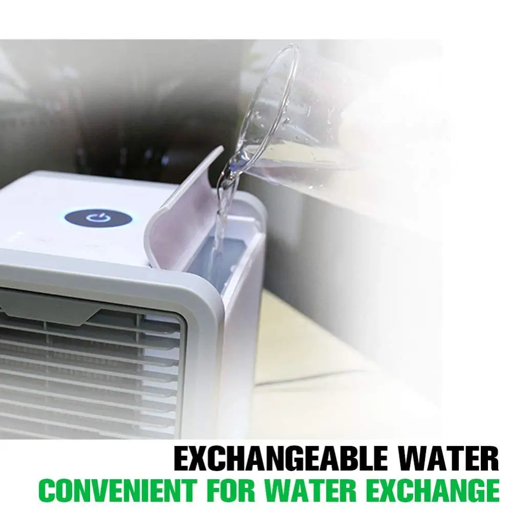 Вентилятор USB Мини Портативный кондиционер воздуха увлажнитель воздуха очиститель воздуха 7 видов цветов свет Рабочий стол с воздушным охлаждением вентилятор охладитель воздуха для домашнего офиса