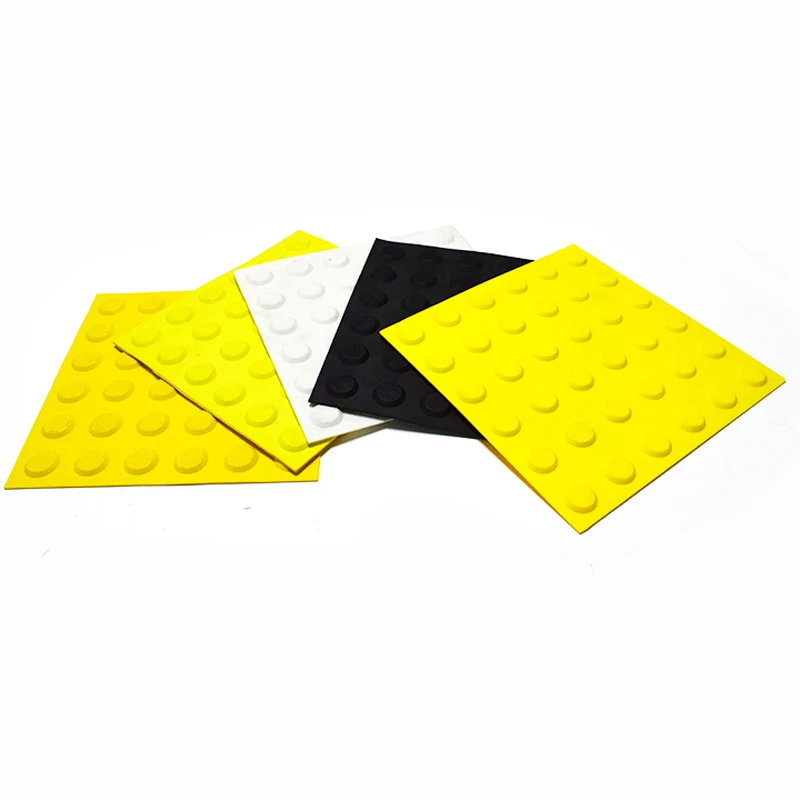 Wholesale rubber tactile flooring tile for blind people outdoor pathway Rubber tiles
