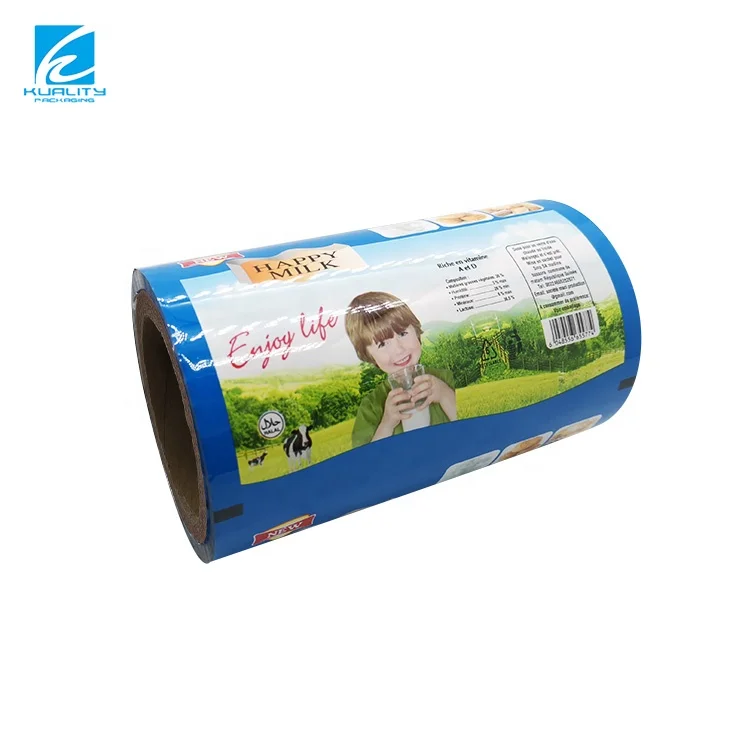 Алюминиевая композитная упаковка для животных с логотипом на заказ, автоматическая упаковка, рулонная пленка для питья молока
