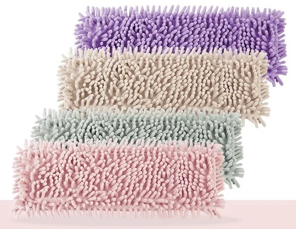 Colorful Chenille Microfiber Mop Cloth Soft Clean Pads for Dish Application in Kitchen