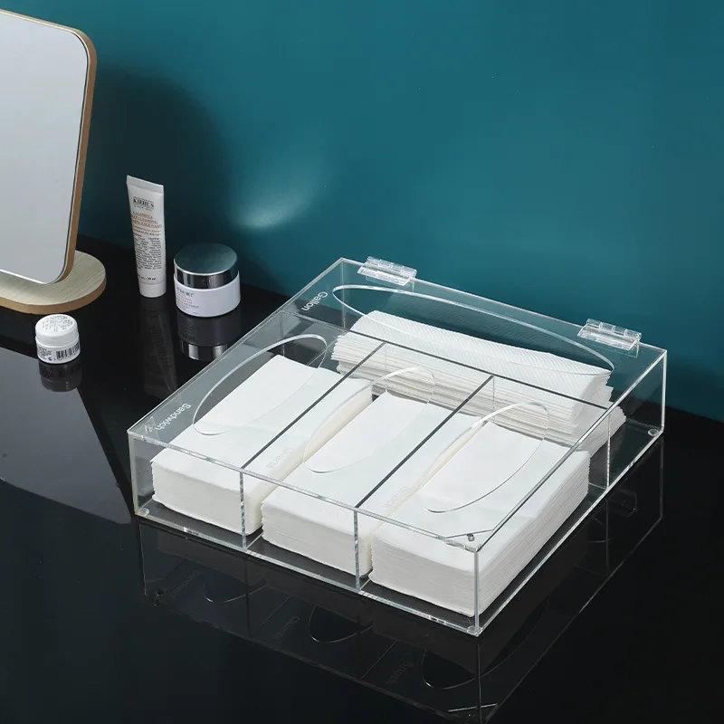 Acrylic Ziplock Bag Storage Organizer Clear Kitchen Drawer Baggie Box With Lids Food Storage Bag Holders
