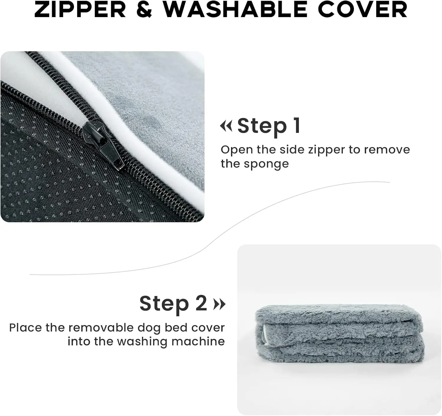 Medium Size Memory Foam Dog Bed with Anti-Slip Bottom Orthopedic Pet Waterproof Lining Removable Washable Cover Dogs Reptiles