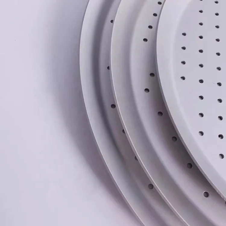 Perforated Pizza Pans with Holes Aluminum Alloy 3003 Round Food Network Pizza Crisper Pan Aluminum Pizza Trays for Oven