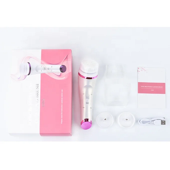 
2019 portable electric sonic brightening face skin facial cleansing brush for deep cleansing 