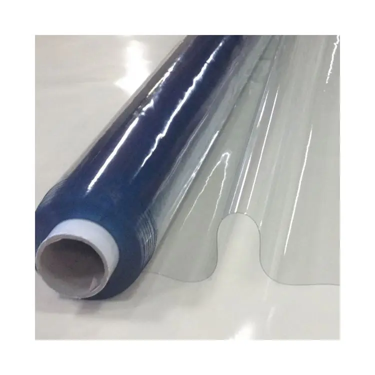 China manufacture good quality factory price transparent packing glossy lamination super clear film roll pvc film sheet in roll