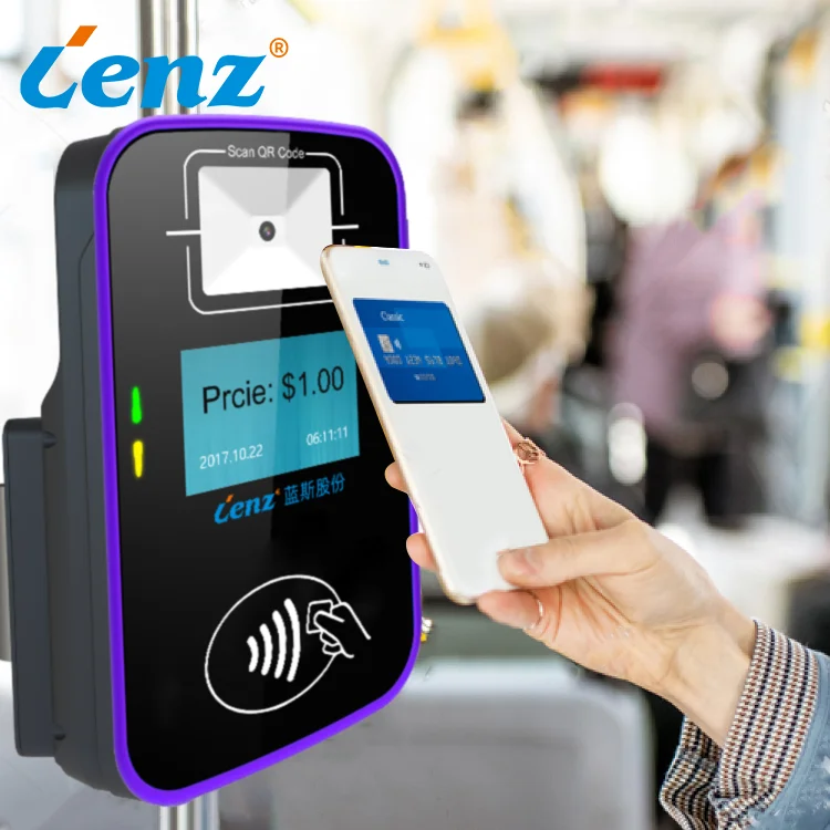 Contactless EMV Bus Validator NFC Terminal Support  RS232 RS485 USB Type A QR Code Validator