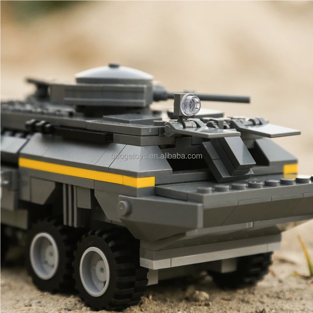Wange Plastic army Armoured Vehicle military toy brick building block set Toys legoinged war