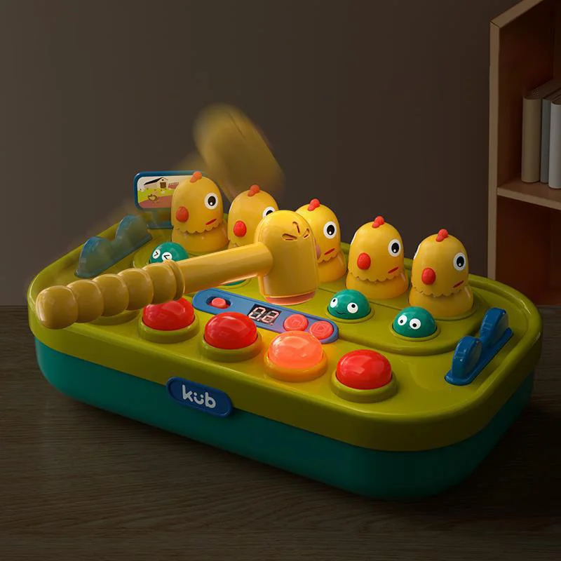Manufacturers wholesale baby educational cartoon whack a mole toy hammer beat challenge memory game machine for kids