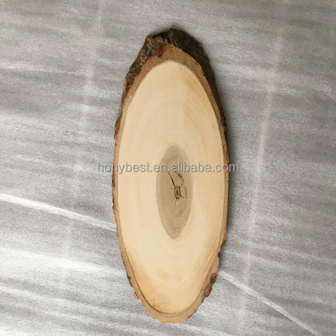 Small Wood Plaques Planks Natural Oval Wood Slices Crafts Blank Wooden Sign for Centerpiece DIY Craft Christmas Decor Painting